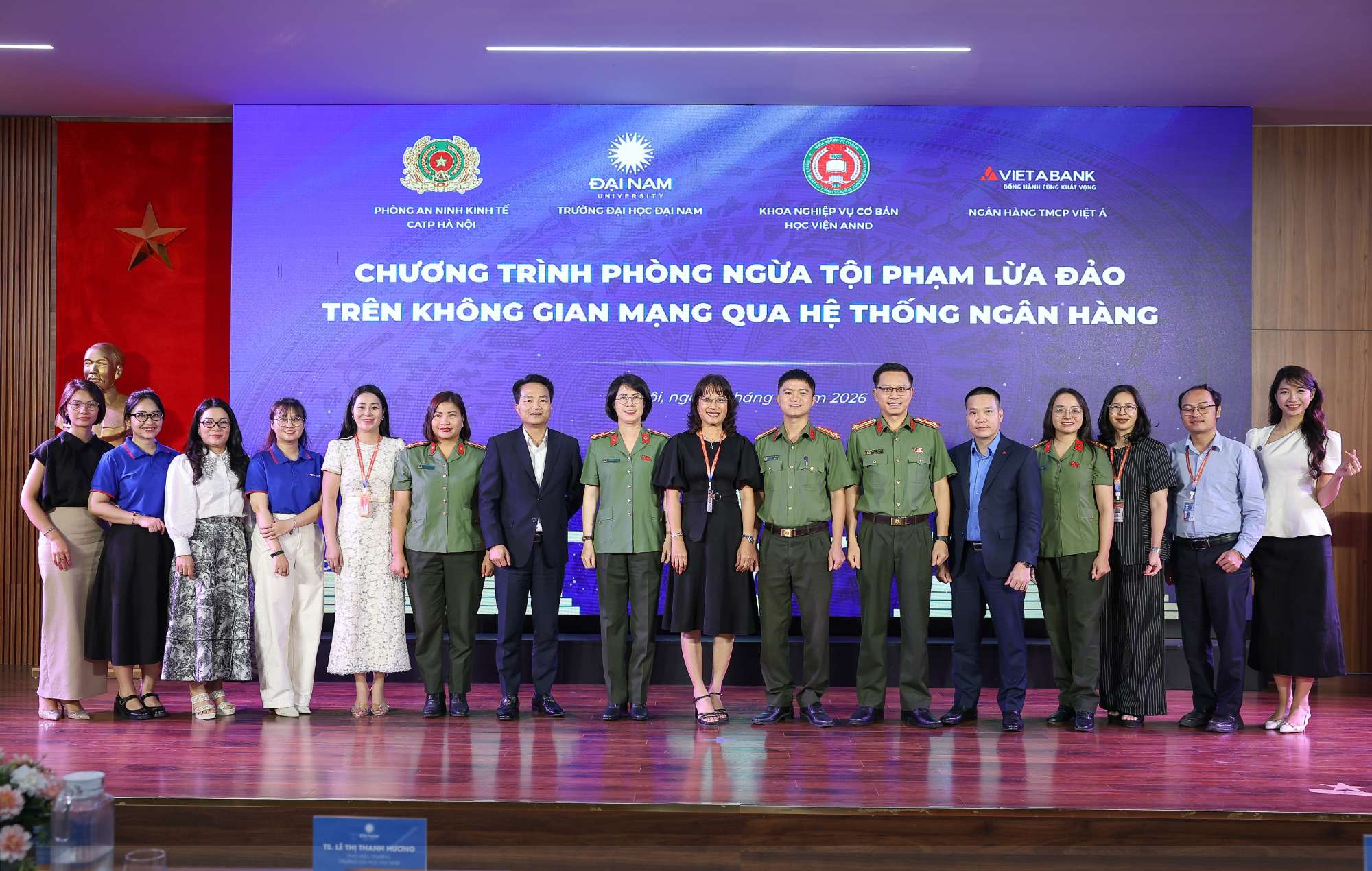 VIETABANK ĐỒNG HÀNH CÙNG PHÒNG AN NINH KINH TẾ VÀ ĐẠI HỌC ĐẠI NAM TUYÊN TRUYỀN PHÒNG, CHỐNG LỪA ĐẢO TRÊN KHÔNG GIAN MẠNG