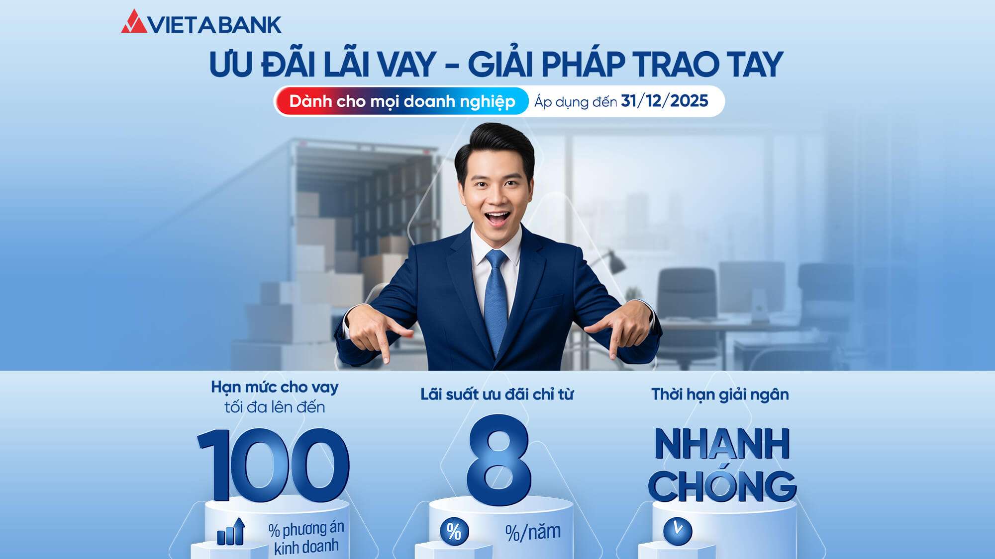 “ƯU ĐÃI LÃI VAY - GIẢI PHÁP TRAO TAY”: Chương trình vay vốn VND với lãi suất hấp dẫn dành cho doanh nghiệp