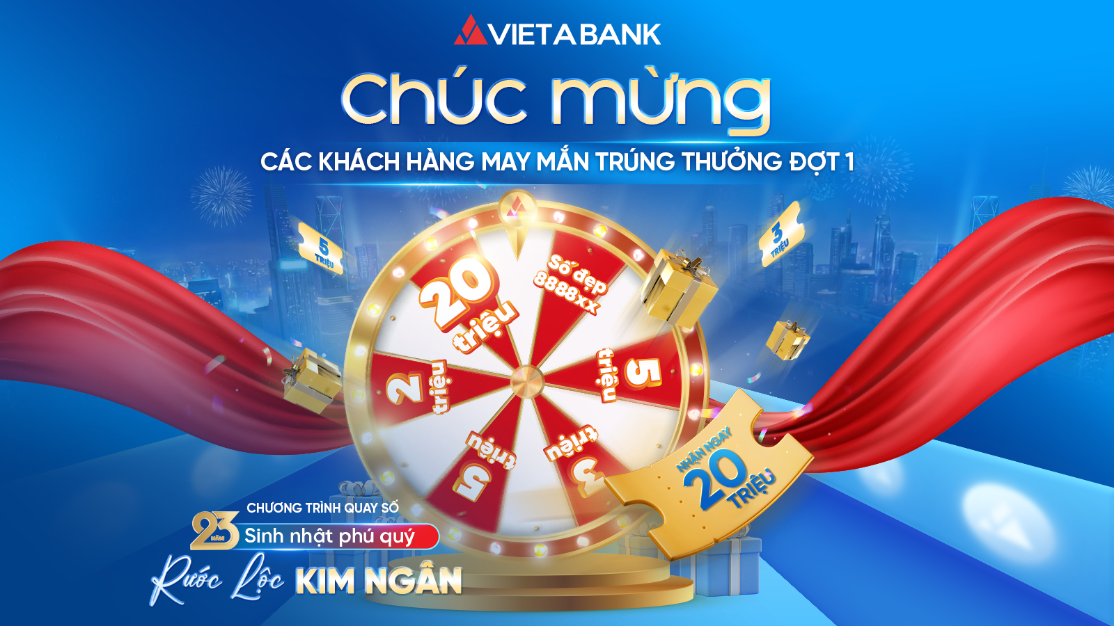 Thông báo danh sách khách hàng trúng thưởng đợt 1 chương trình 