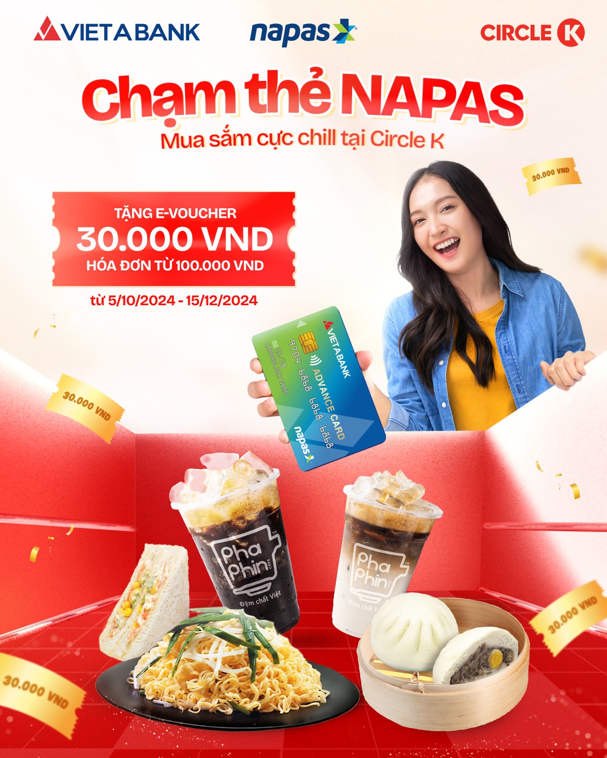 CHẠM THẺ VIETABANK NAPAS - MUA SẮM CỰC CHILL TẠI CIRCLE K