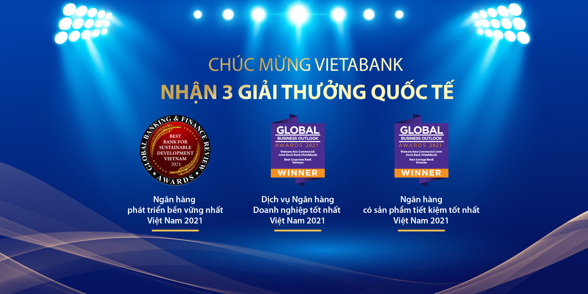 VietABank nhận 3 giải thưởng quốc tế