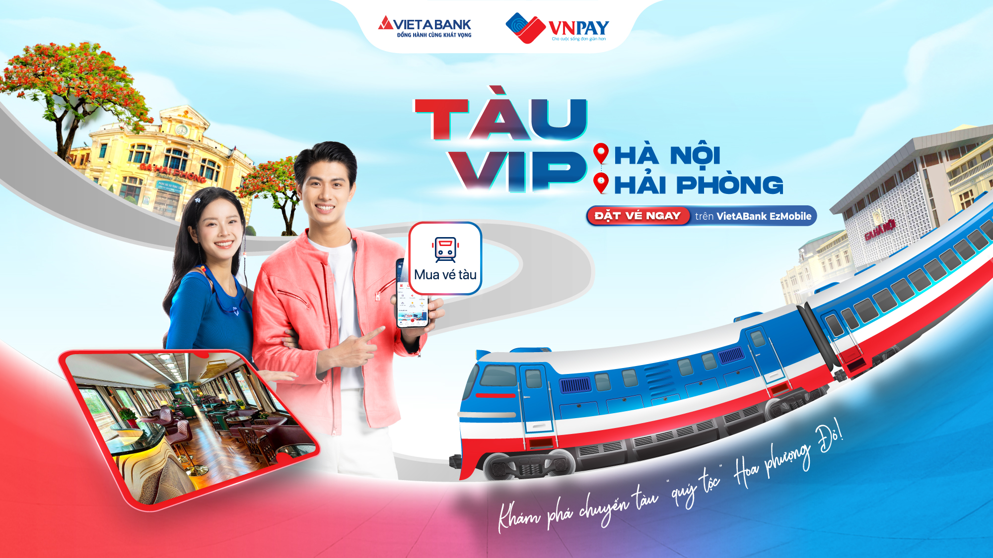 KHÁM PHÁ TÀU '5 SAO' MUA VÉ NGAY TRÊN VIETABANK EZMOBILE