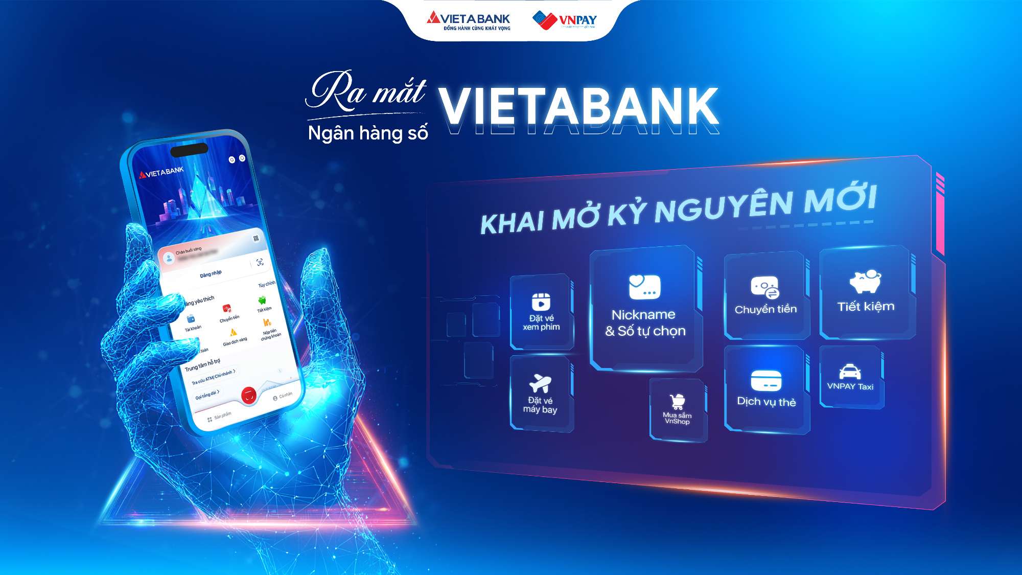 Ra mắt ngân hàng số VIETABANK: Cá nhân hóa - an toàn - đa tiện ích