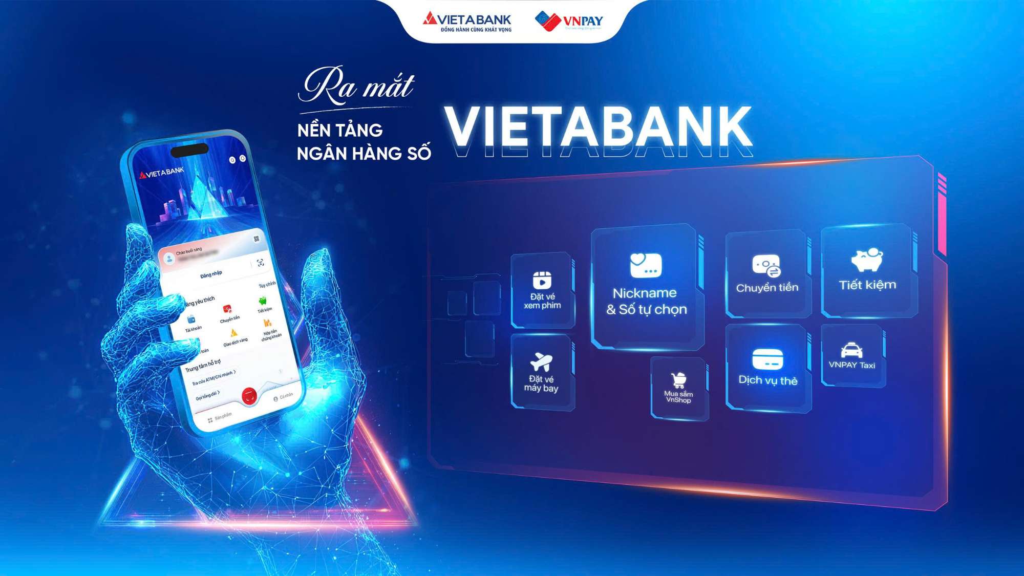 Ra mắt nền tảng ngân hàng số VIETABANK: Cá nhân hóa - an toàn - đa tiện ích