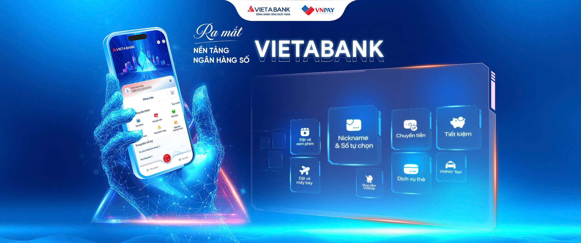 Ra mắt ngân hàng số VIETABANK: Cá nhân hóa - an toàn - đa tiện ích